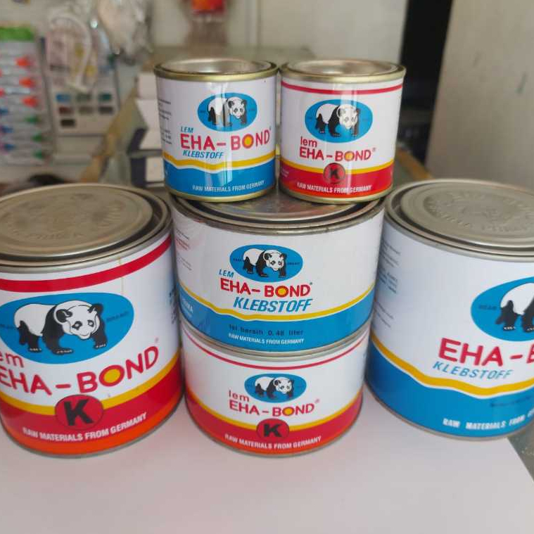 Lem EHA-BOND 85 ML/480ML/950ML Lem Kuning EHA-BOND Merah Biru, Lem EHA BOND Kecil, Sedang, Besar