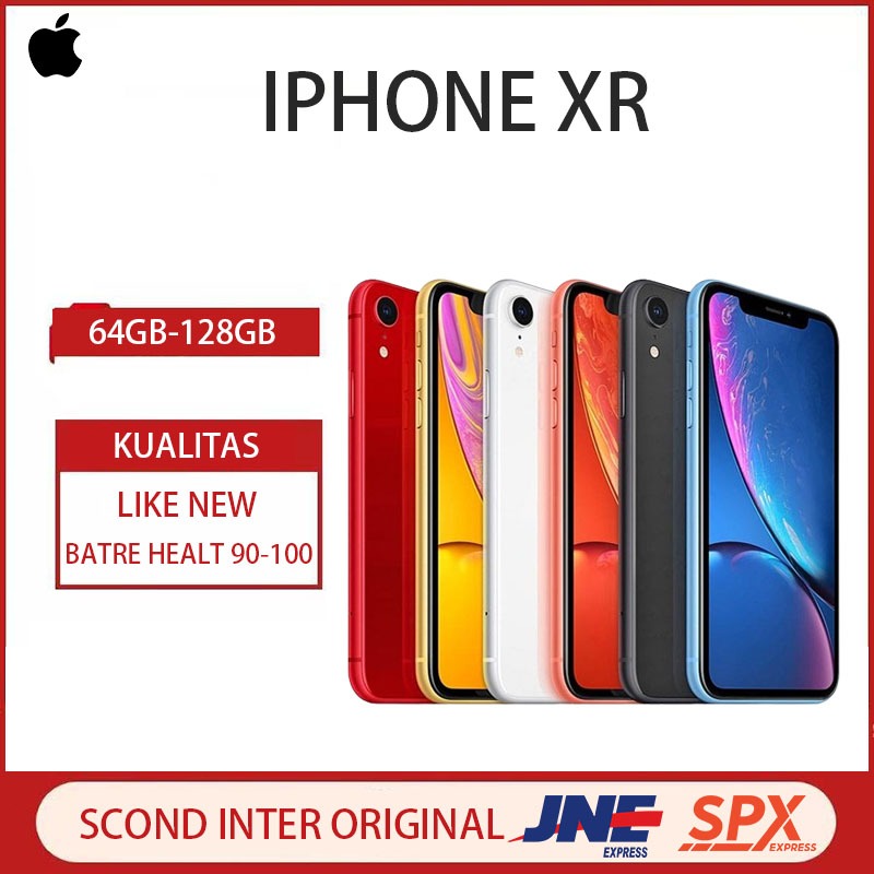 Apple Iphone Xr 64GB 128GB Wifionly Second Original Inter Dijamin Termurah 100% garansi 1 bulan