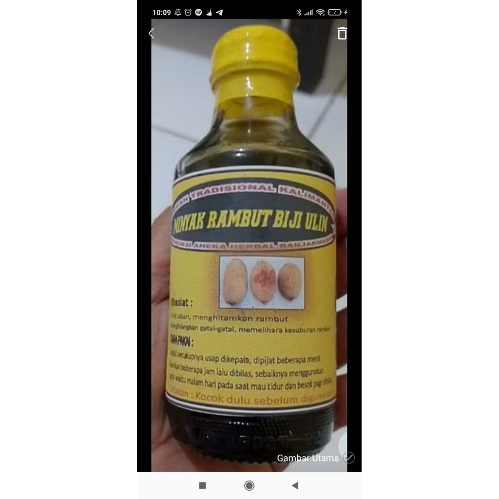 Minyak buah ulin kalimantan TERMURAH MINYAK RAMBUT OBAT RAMBUT BIJI ULIN MINYAK PENGHITAM RAMBUT