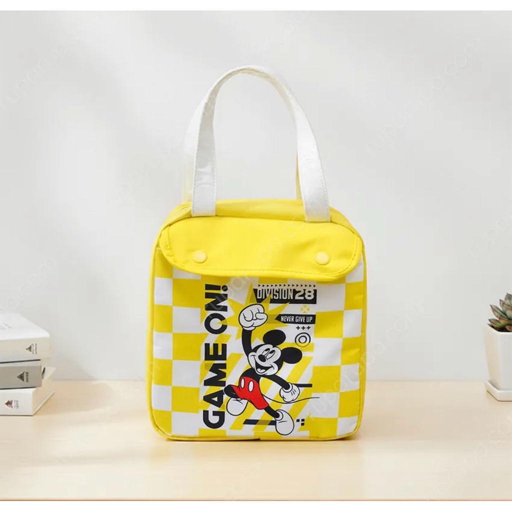 Disney Tas Bekal Makanan Thermal Polyester Mickey Mouse - Kuning
