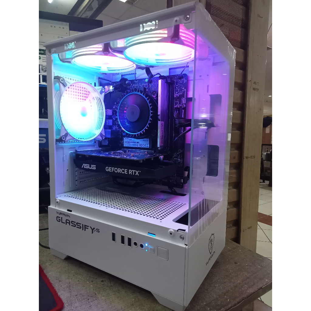 Komputer Gaming Fullset Intel Core i3 12100F Gen12 | SSD Nvme 512 GB | Ram DDR4 8 GB 3200mhz | VGA 7