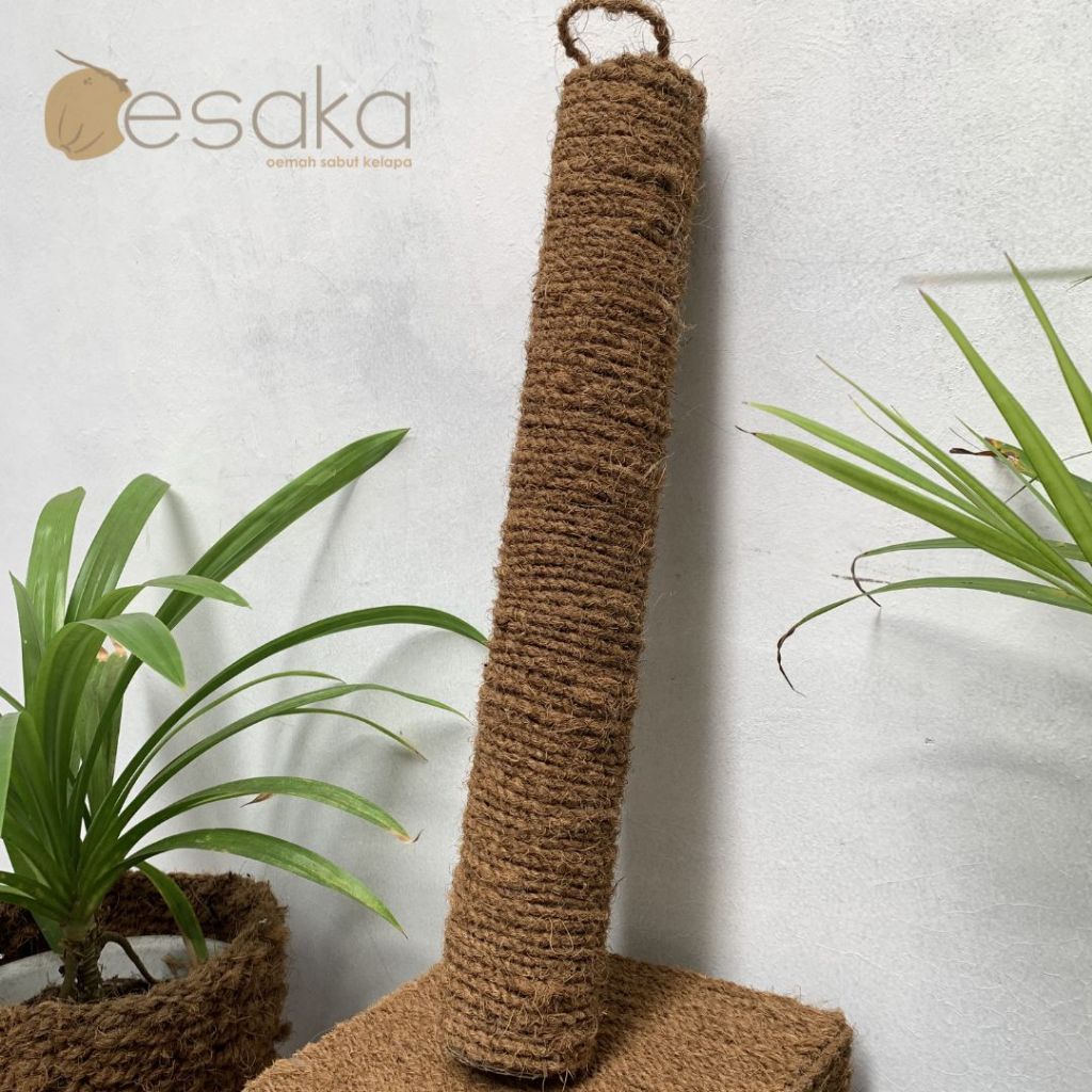 OESAKA - Cakaran Kucing Model Silinder Panjang 50 cm Diameter 8 cm Mainan Garukan Kucing
