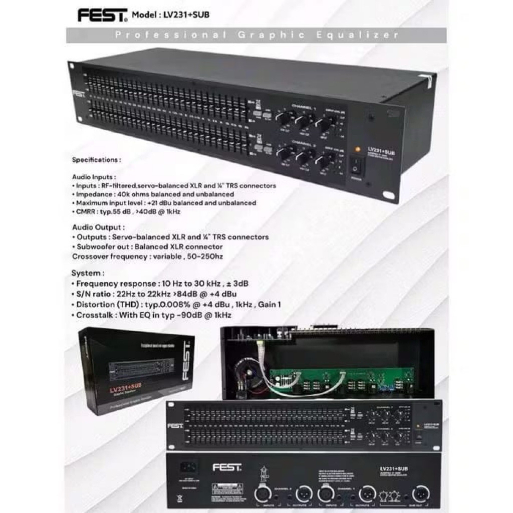EQUALIZER FEST LV231+ SUB ORIGINAL / Equalizer Fest Lv231+ Sub Original