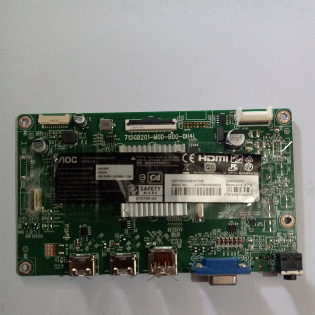 mesin monitor LED LCD AOC 24G2SP dan power