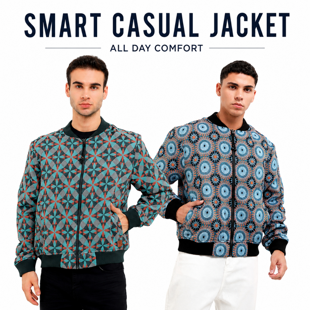 Jaket Smart Casual Motif Andrew Smith