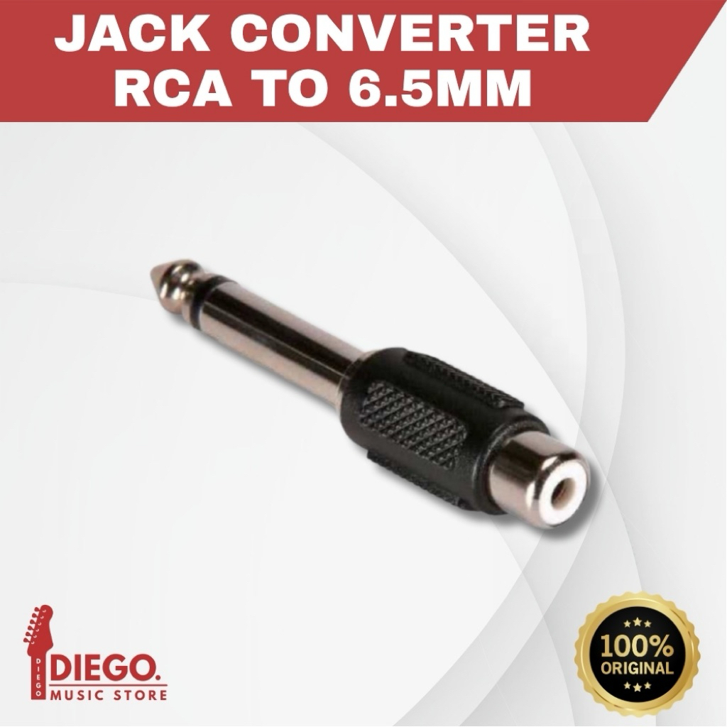 JACK CONVERTER RCA TO 6.5MM