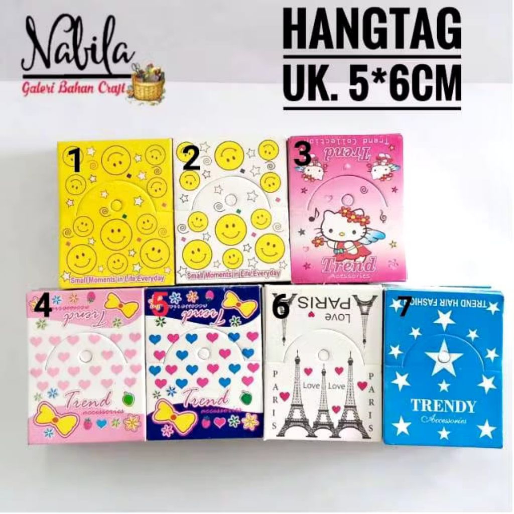 hangtag plastik/label kemasan aksesoris