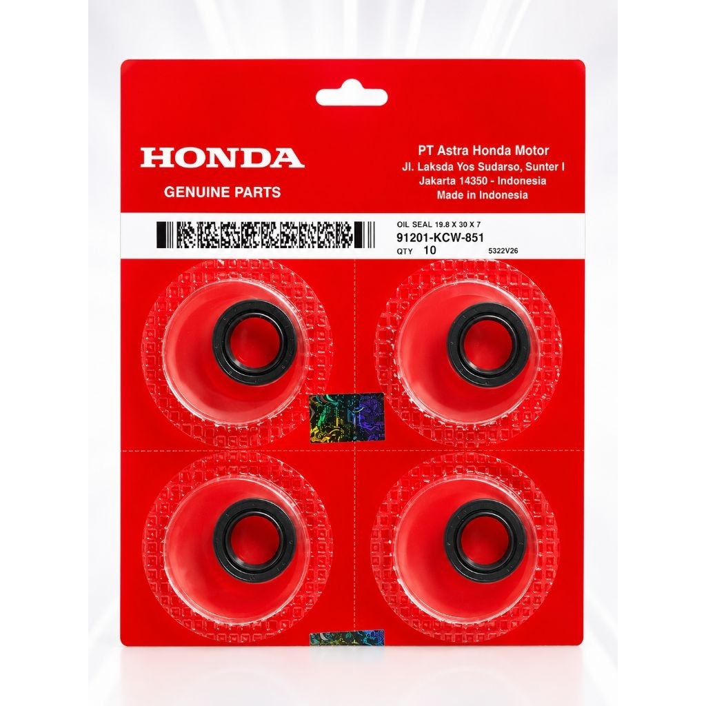 Seal Maghnit KCW Vario Karbu 19.8×30×7 91201KCW851 Original AHM Honda