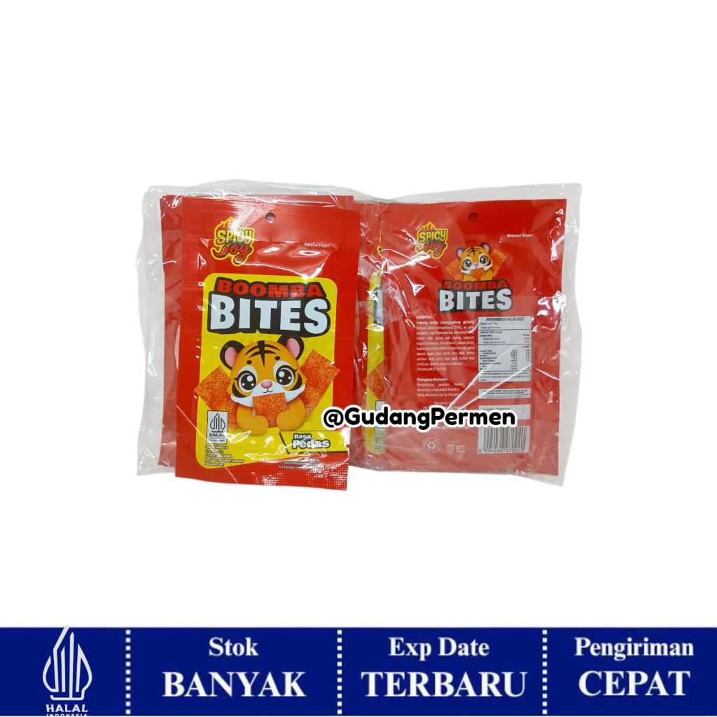 Spicy Joy Boomba Bites isi 20 / Snack Nabati Pedas Manis