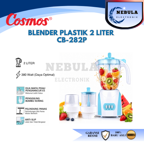 BLENDER COSMOS CB-282P 2L/COSMOS BLENDER PLASTIK CB 282P 2L NEW SERIES/COSMOS  CB-282P/COSMOS 282P/C