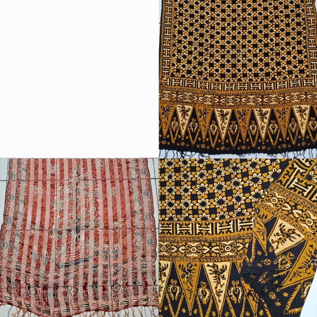 SELENDANG SUTRA BATIK LAWASAN TULIS
