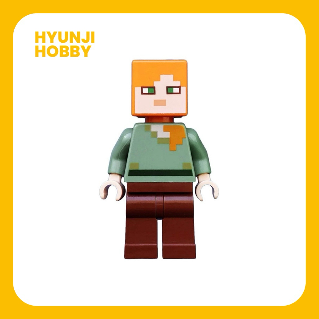 Lego Minecraft Alex Minifigure ori