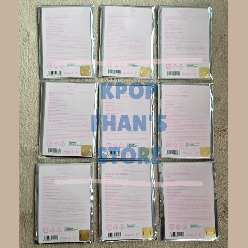 [Ready Stock] Seventeen Yakusoku Fanmeet Japan - Mini Picket Keyring