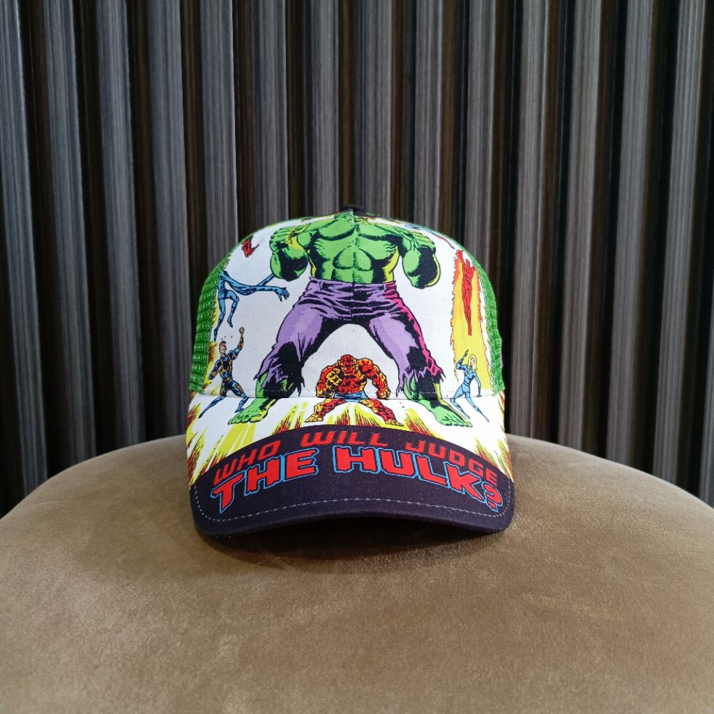 Topi Trucker New Era x Marvel Comics The Hulk