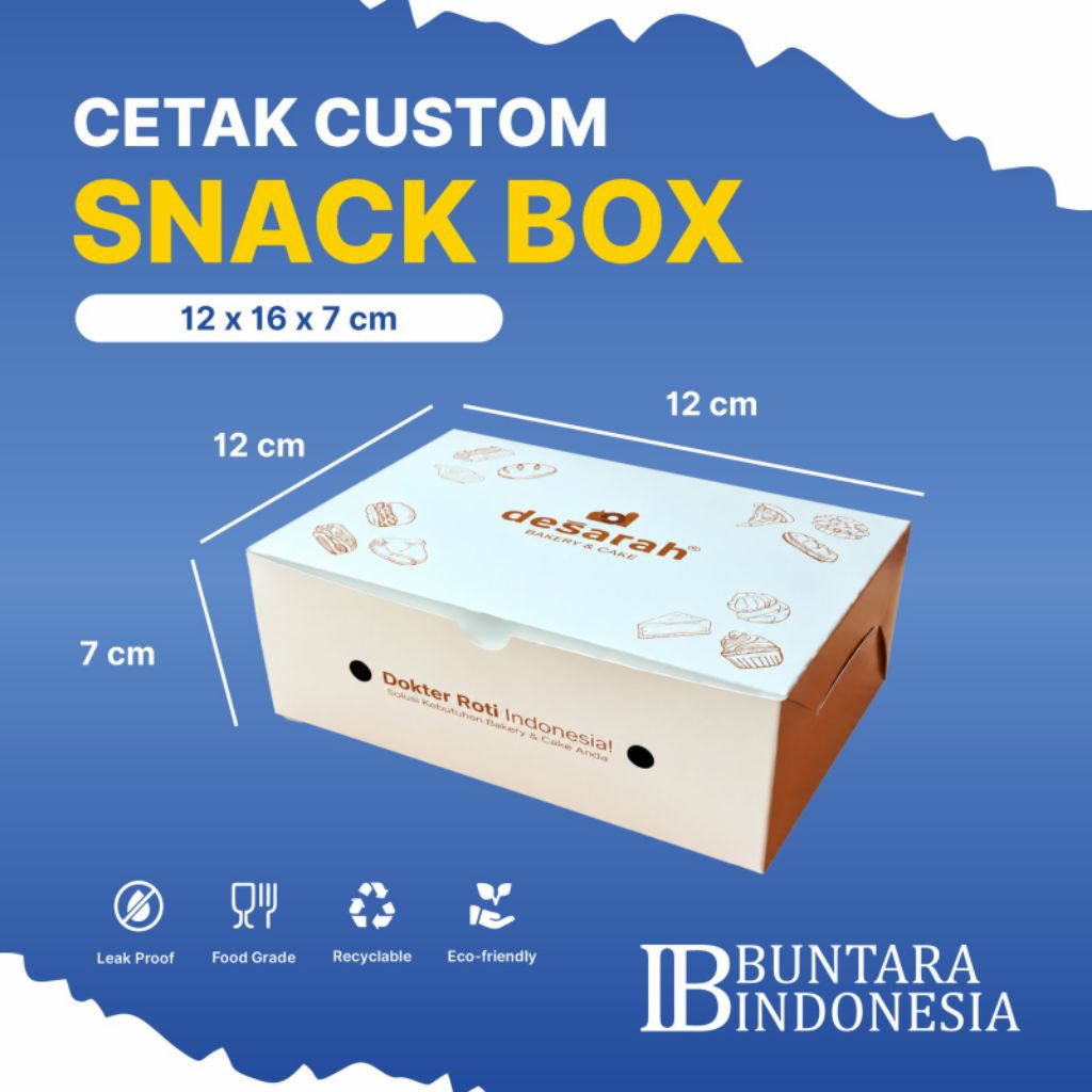 Cetak Box snack uk.12x12x7 ivory 270