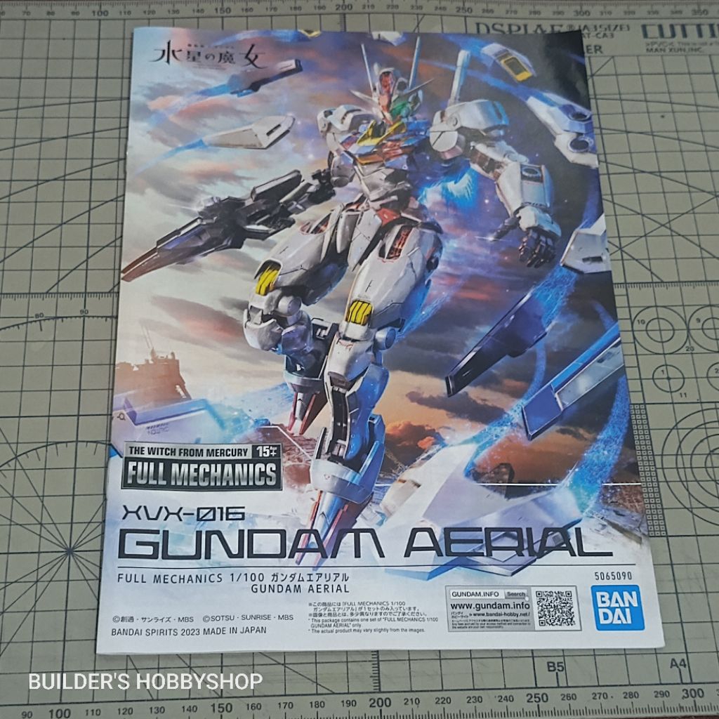 BANDAI MANUAL BOOK FM 1/100 FULL MECHANICS GUNDAM AERIAL MANUAL BOOK