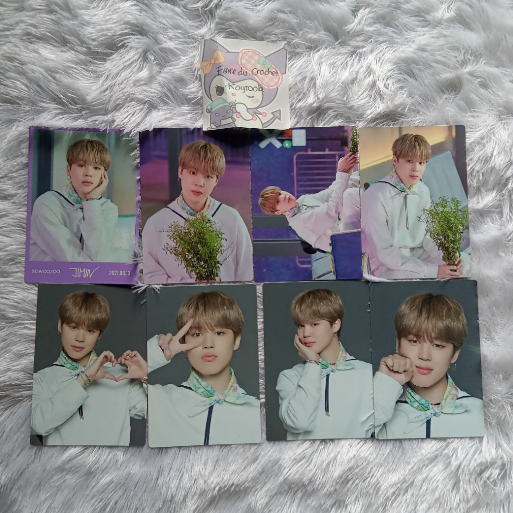 Jimin sowozoo set mini photocard 8/8 official pc