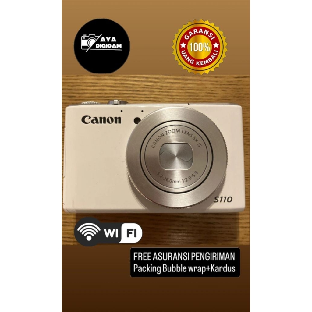 CANON S110/KAMERA CANON POWERSHOOT S110/KAMERA DIGICAM/KAMERA POCKET