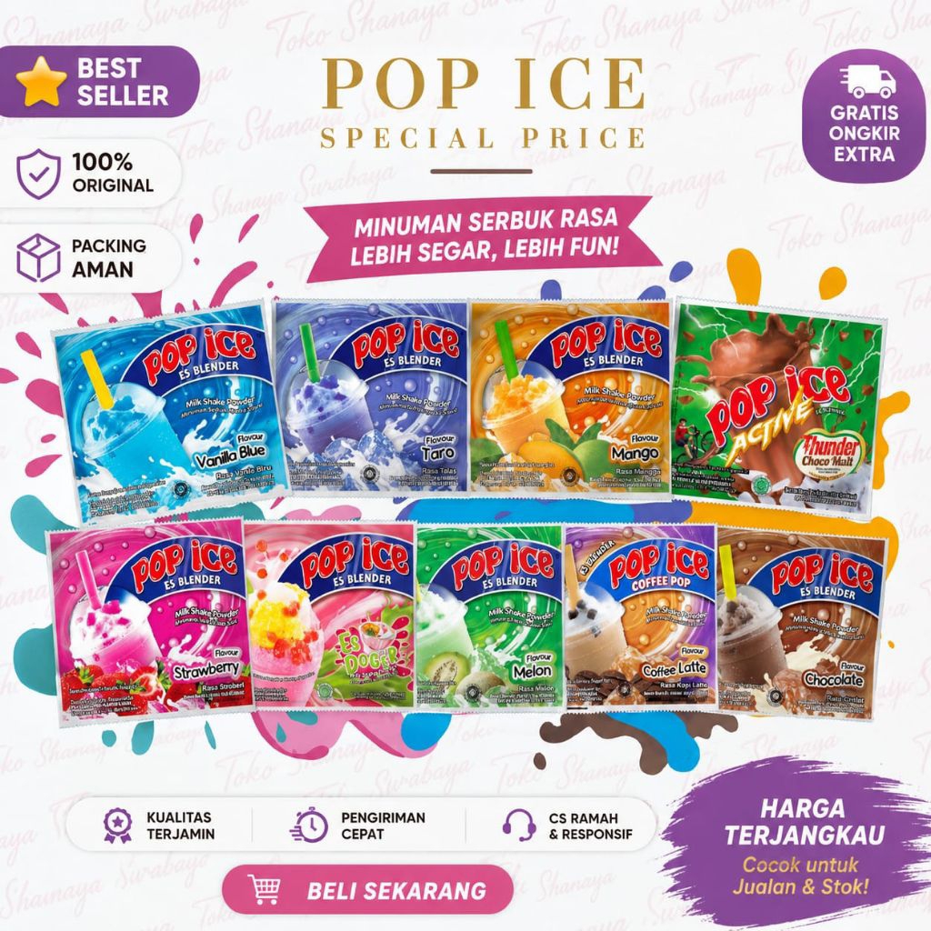 Pop Ice - ice blend aneka rasa
