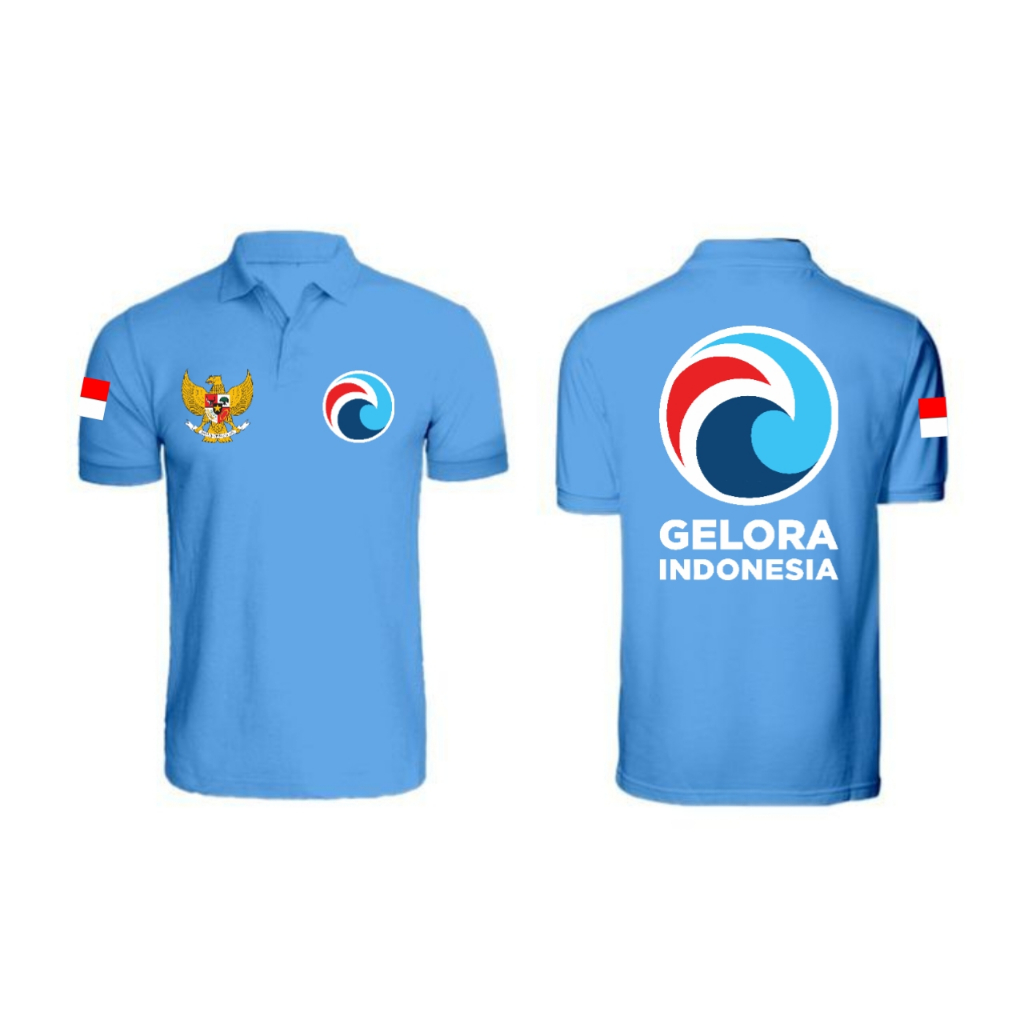 Kaos Polo Partai Gelora Indonesia // Kaos Partai Gelora // Kaos Distro Polo partai Gelora