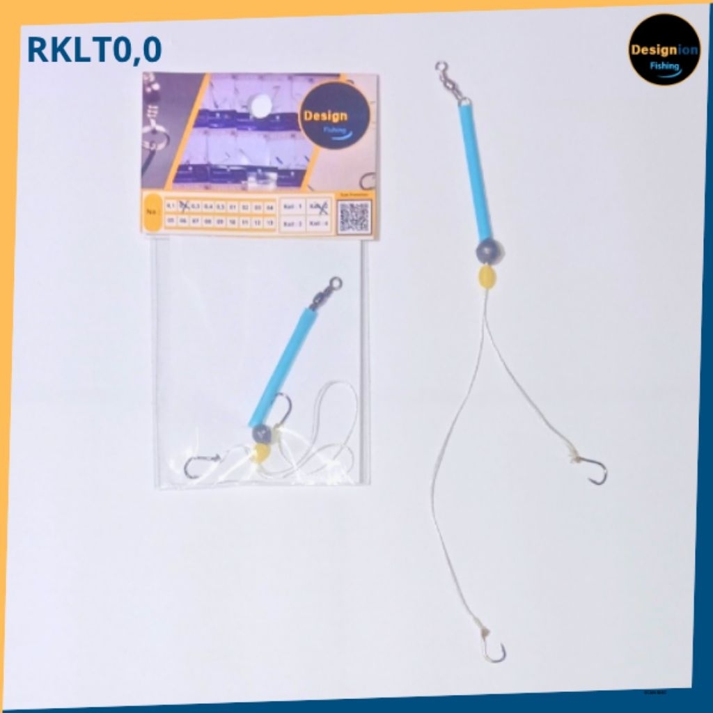 DESIGNION Rangkaian Ikan Kail Kecil Tipe (RKLT0,0 ) No:0,1/0,2/0,3/0,4/0,5/1/2/3/4/5 Umpan Pancing