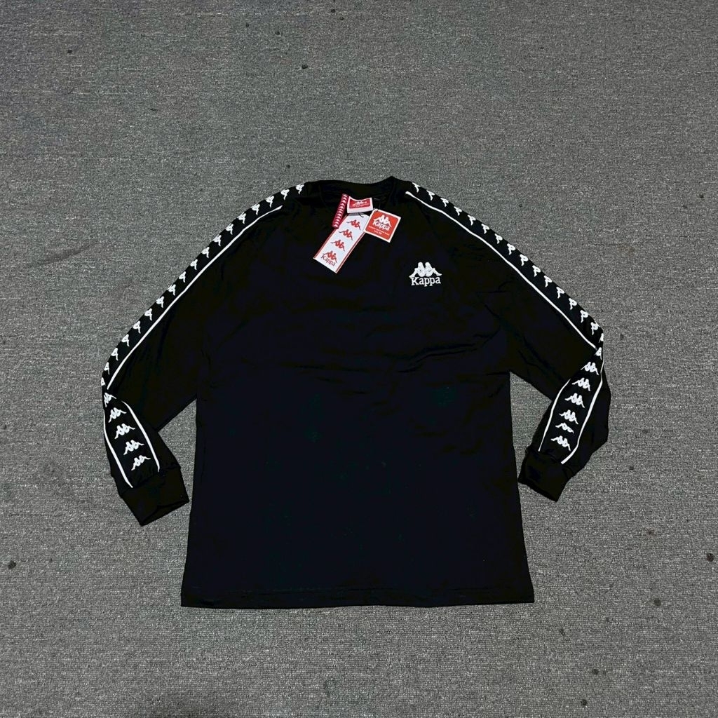 KAOS LONG SLEEVE KAPPA BLACK