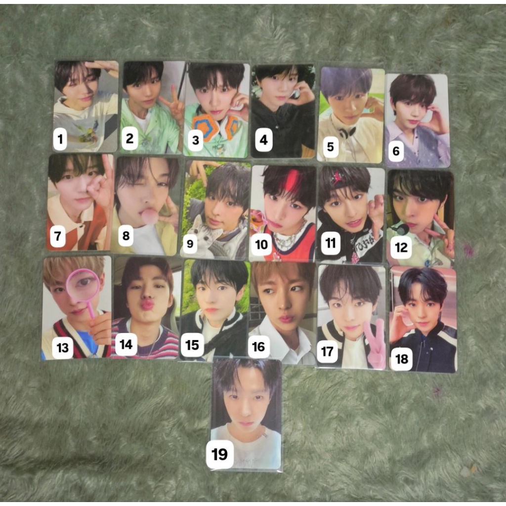 Photocard PC Jaehee Riku yushi Nct Wish