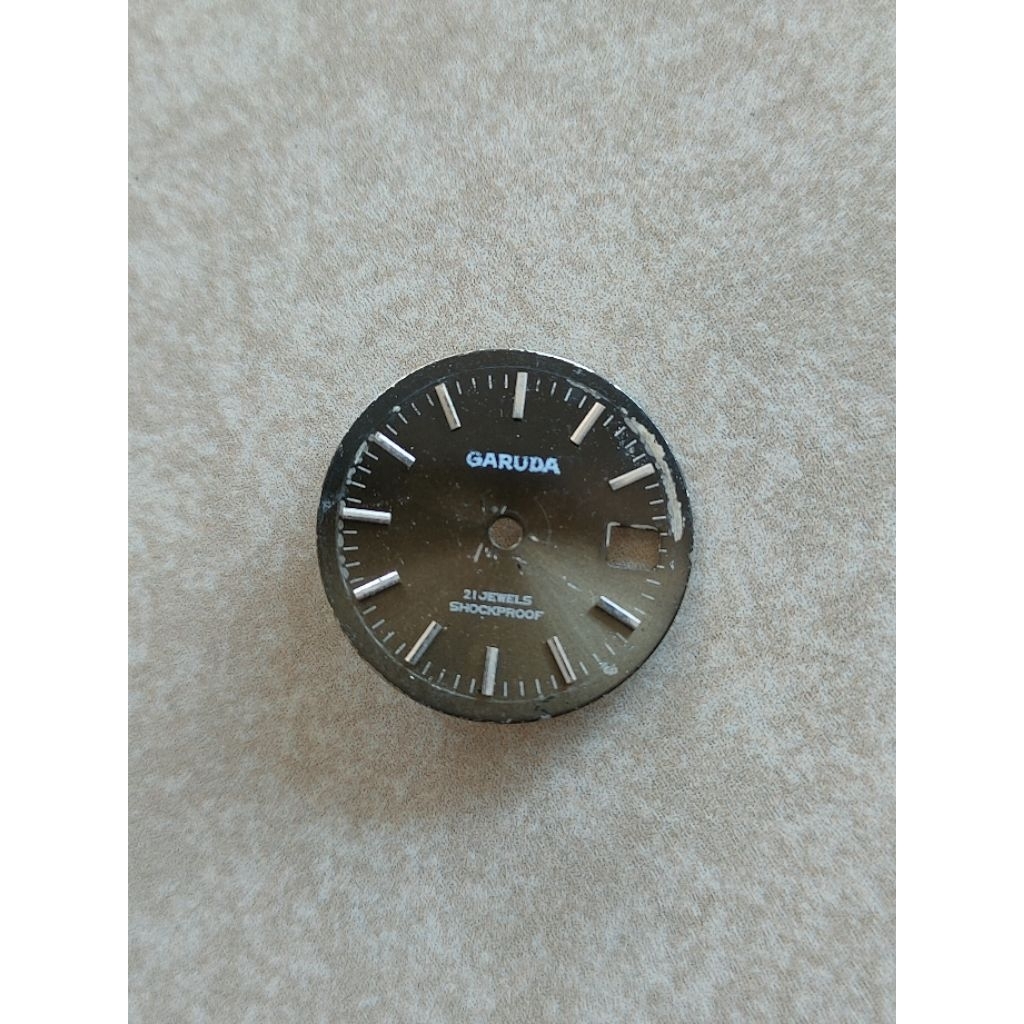 dial jam tangan garuda mini automatic second ukuran 20,5.mili