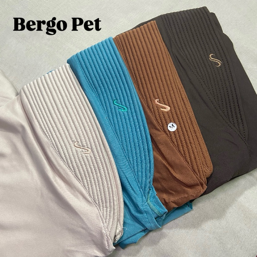 Bergo Pet Jersey size M/Jilbab Pasang Pet/Jilbab Instan Jersey M