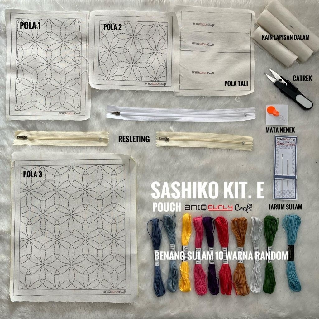 Lumintuman_ Paket Sashiko Kit Buat Pouch