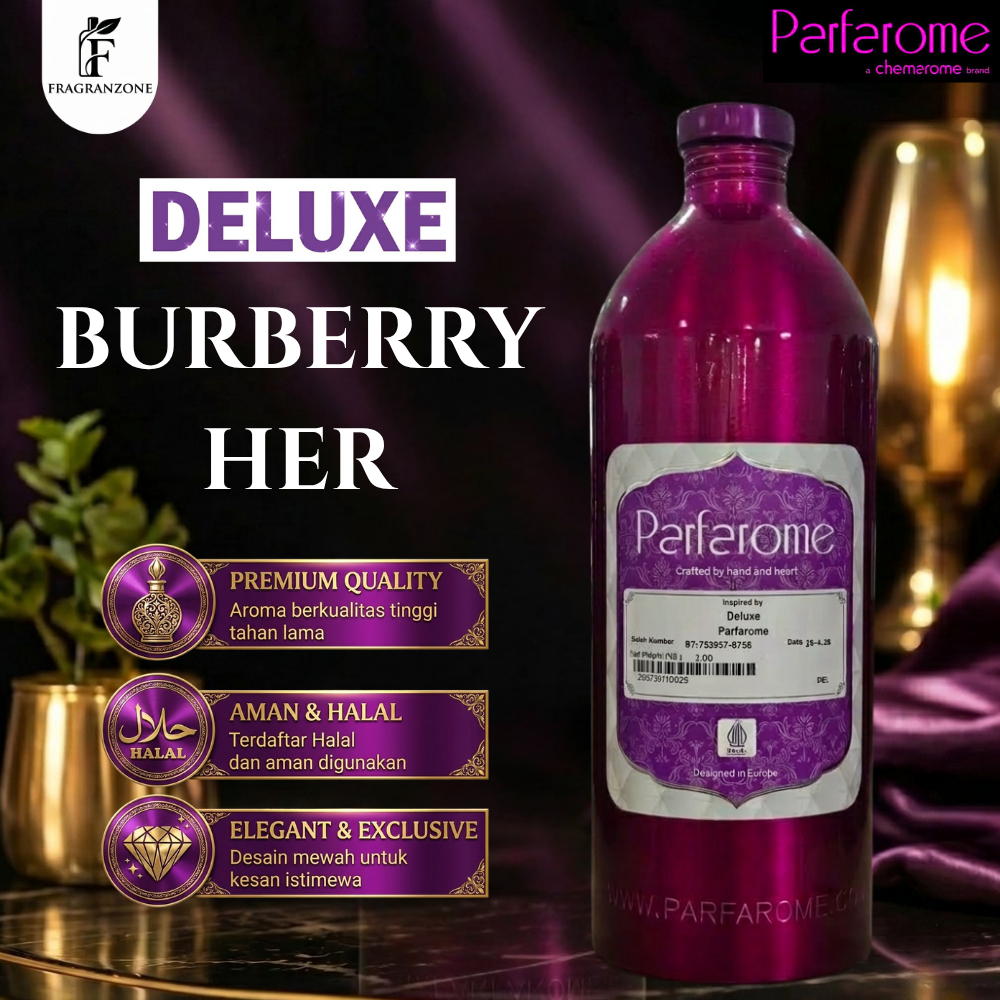 PARFAROME - DELUXE - Bibit Parfum Murni | PARFAROME - Searah burberry her | Kemasan Segel Pabrik (1k