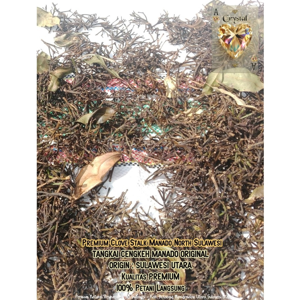 500g Gagang Cengkeh Manado Asli Sulawesi Utara Tangkai Cengkeh Clove Stem Gagang Peluru Cengkeh Mana