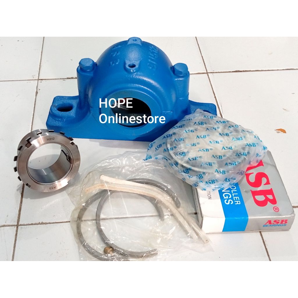 SN520 PLUMMER BLOK SET SN 520 + BEARING 22220 K + ADAPTER H 320 ASB
