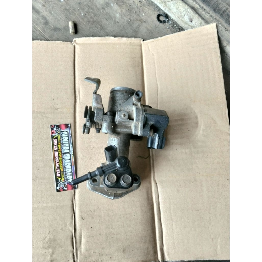 TB throttle body beat fi Scoppy fi spacy setater kasar satu set copotan original (second)