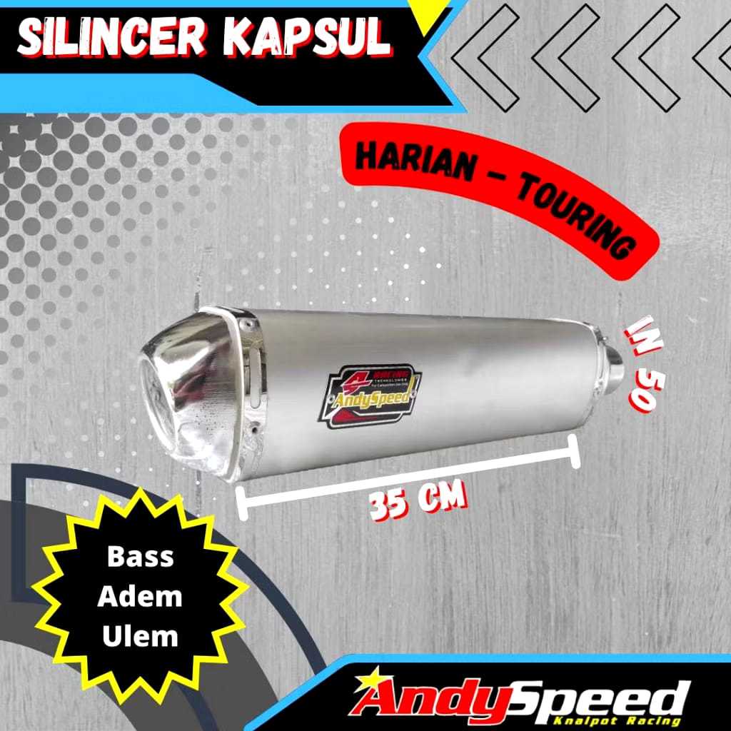 Knalpot Silincer KAPSUL merk andy speed