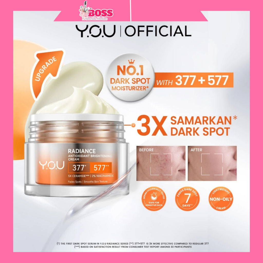YOU Radiance Antioxidant Brightening Cream 30grc | Krim Penghilang Flek Hitam