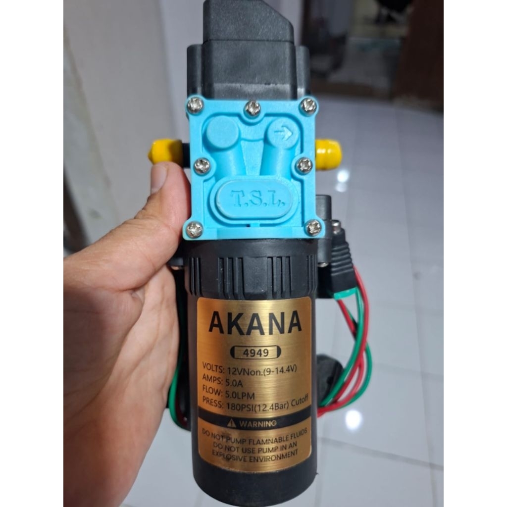 Pompa AIR DC High Pressuare  12 Volt AKANA/TSL 4949 - OTOMATIS TEKANAN TINGGI