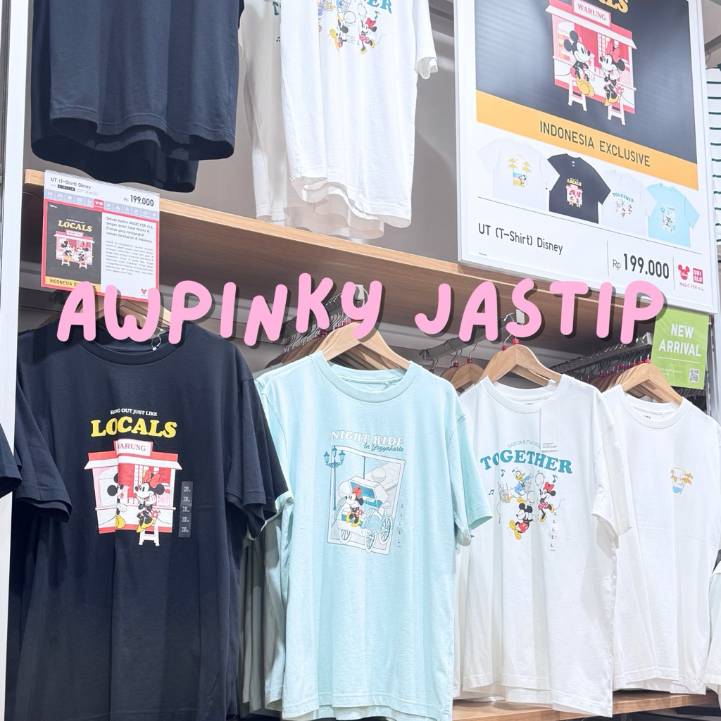 JASTIP UNIQLO UT DISNEY KAOS LENGAN PENDEK UNISEX