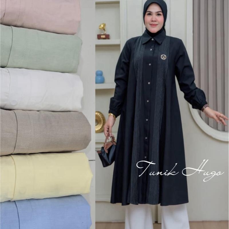 Winody Tunik Garis_ Tunik Wanita Terbaru