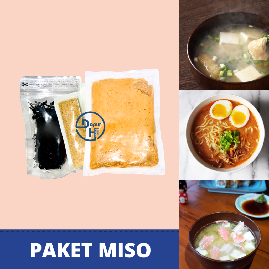MISO SOUP LENGKAP 10 Porsi Halal // Miso, Dry Wakame,  Dashi // DH