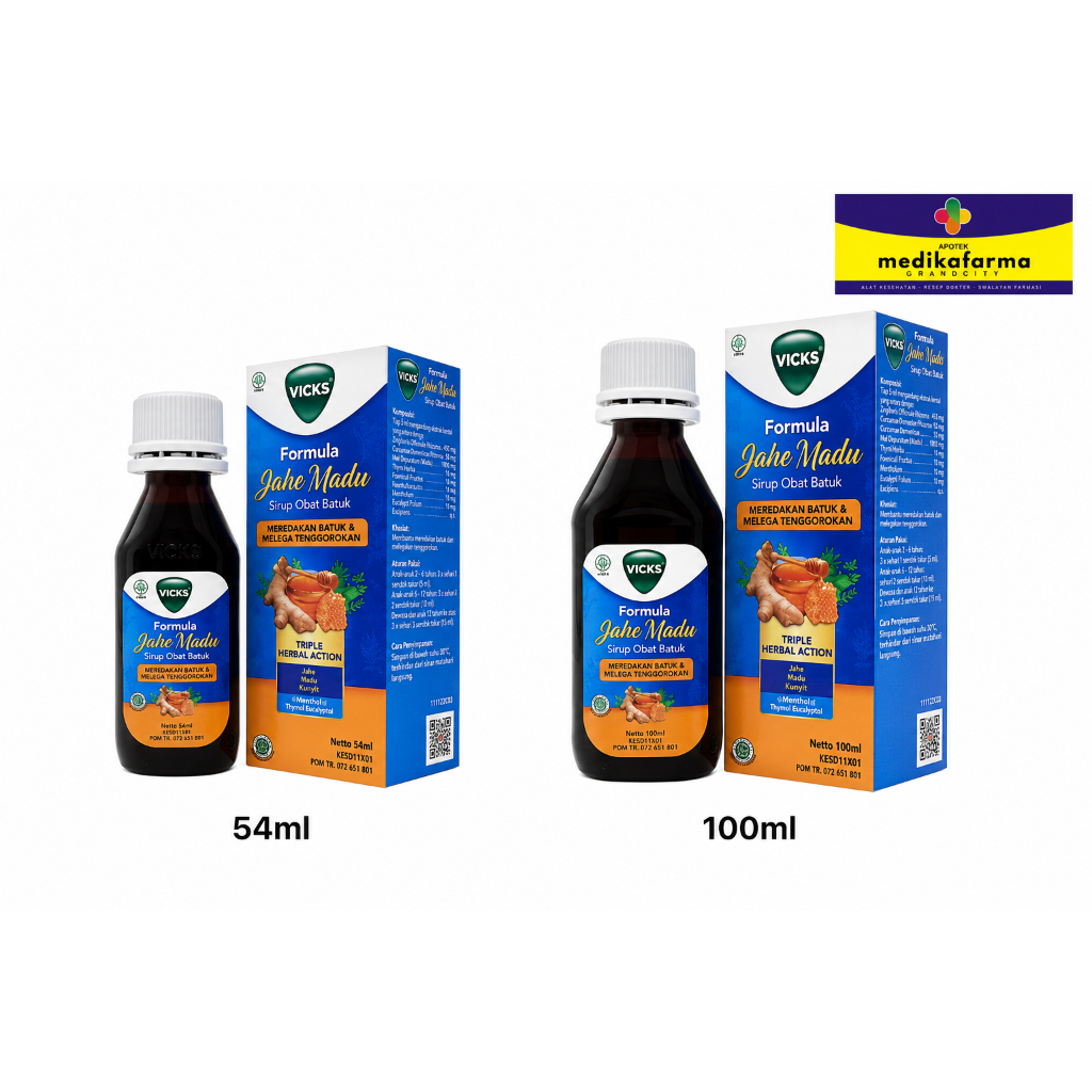 VICKS FORMULA JAHE MADU SYRUP