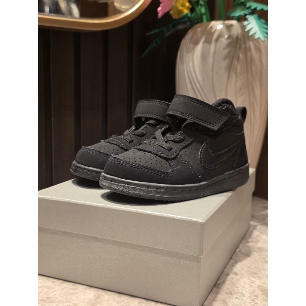 Nike Force 1 Low Hitam Anak-anak / Toddler / Kids EUR 23.5 ORIGINAL