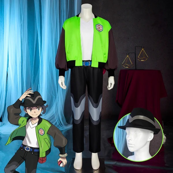 Jaket Pokemon Legends: ZA Trainers Male Cosplay Costume