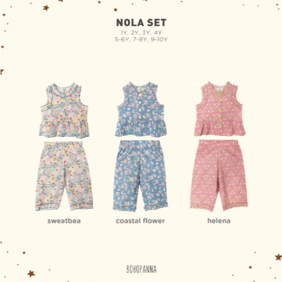 Bohopanna Nola Set - Setelan Anak Perempuan