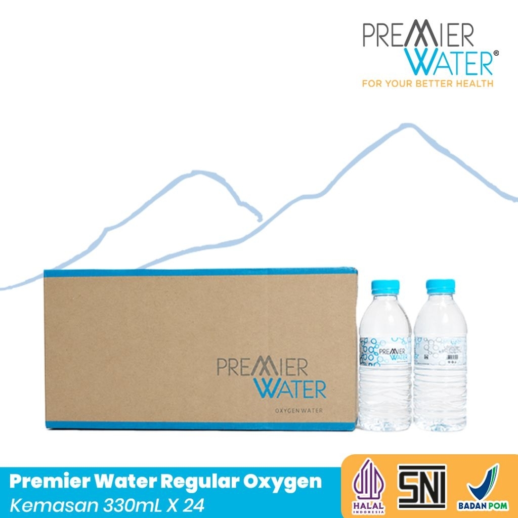 Premier Water Air Mineral beroksigen 330Ml x 24 (1 box)