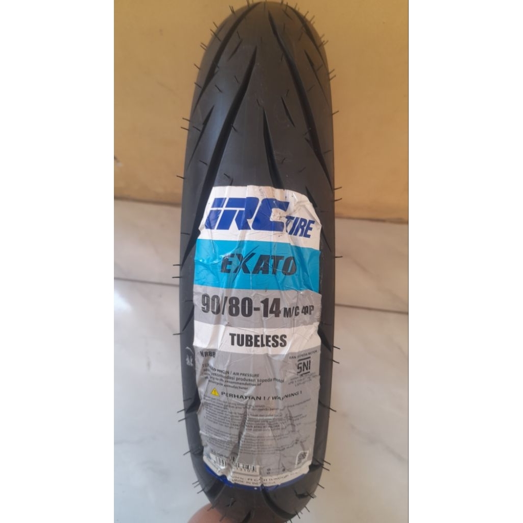 IRC EXATO 90/80-14 TUBELESS Free Pentil Produksi 2026
