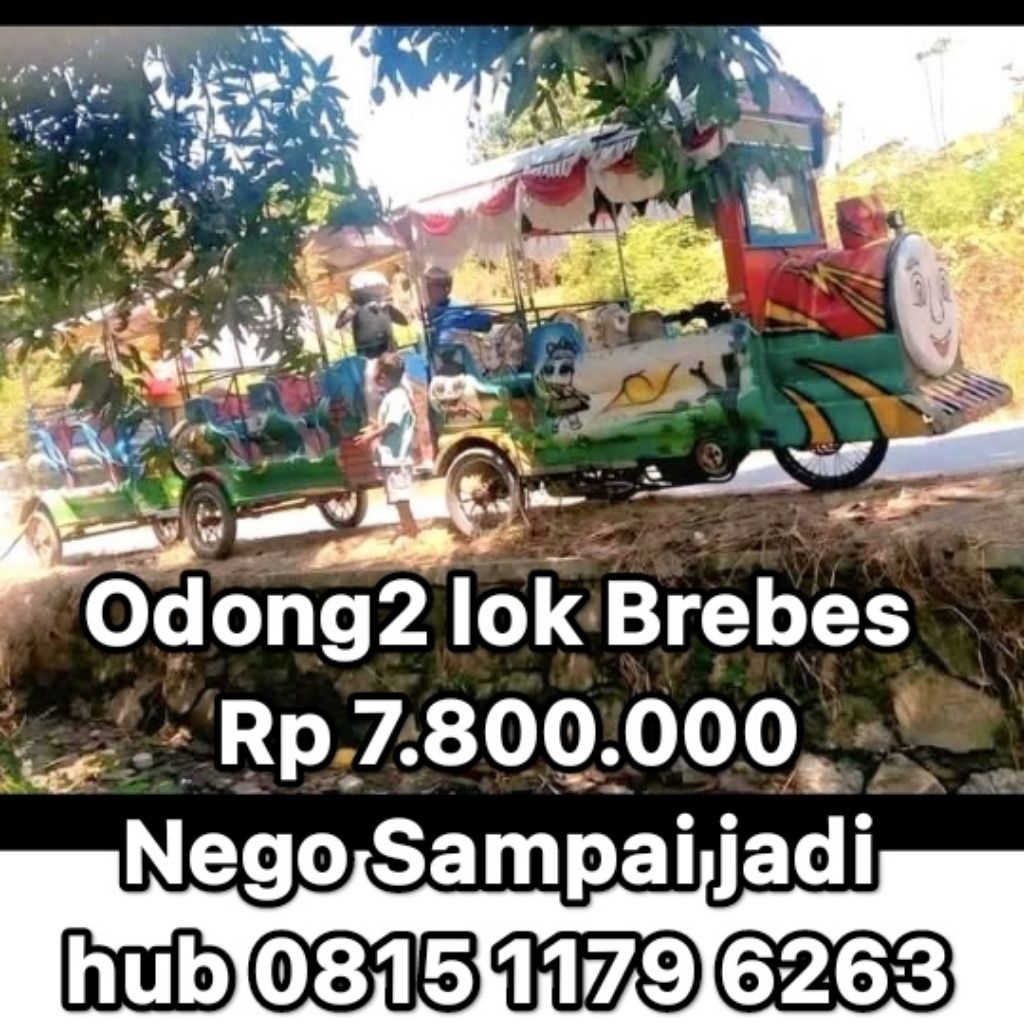 Odong odong pasar malam bekas kereta mobil wisata termurah bisa nego
