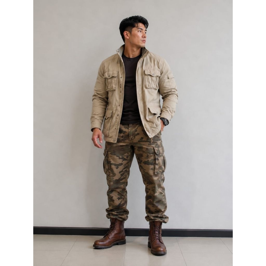 Jaket Kanvas Short Parka Military M65 by MSGR