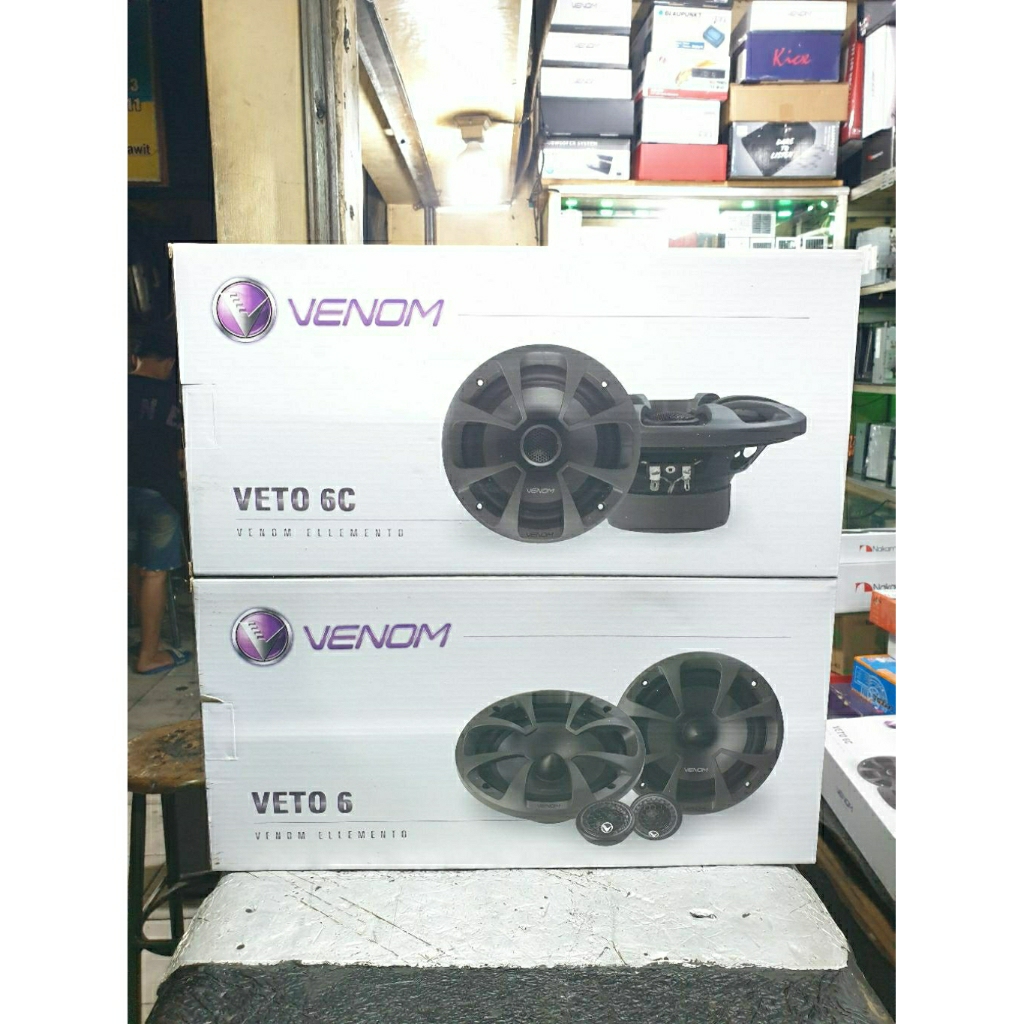Speaker Mobil Speaker split 2 way Venom Veto & Speaker coaxial 2 way Venom Veto