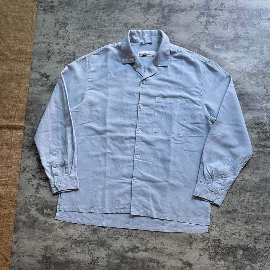 Kemeja Branded Beslow Standard Open Collar Shirt